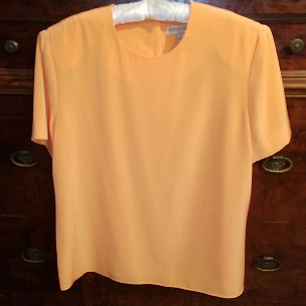 Kasper & Company orange blouse